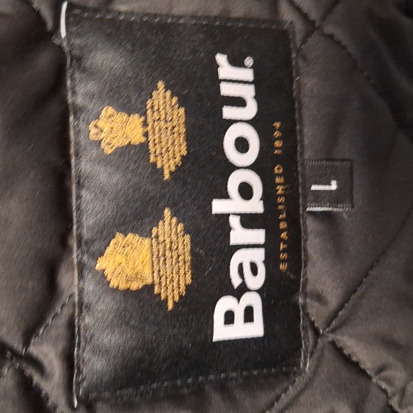 Barbour Black Quilted Vest Size L - Picture 5 of 7